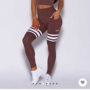 Bombshell Sportswear Brown and White Leggings